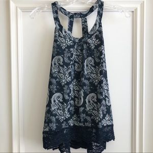 Flowy Patterned Tank Top